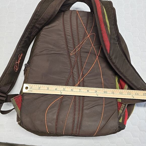 Dakine Womens Prom Pack Backpack Brown Stripes Hiking School Rucksack - Picture 14 of 16